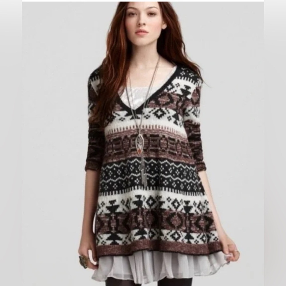 Patterned Knit Women's Top